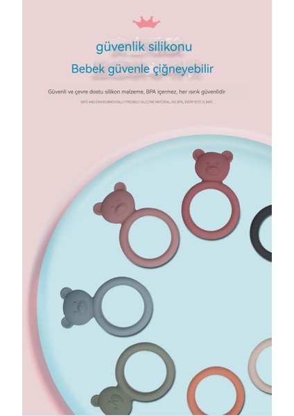 Bebek Tutan Diş Kaşıyıcı Konfor Oyuncak Karikatür Ayı Silikon Diş Kaşıyıcı (Yurt Dışından) fırsatları
