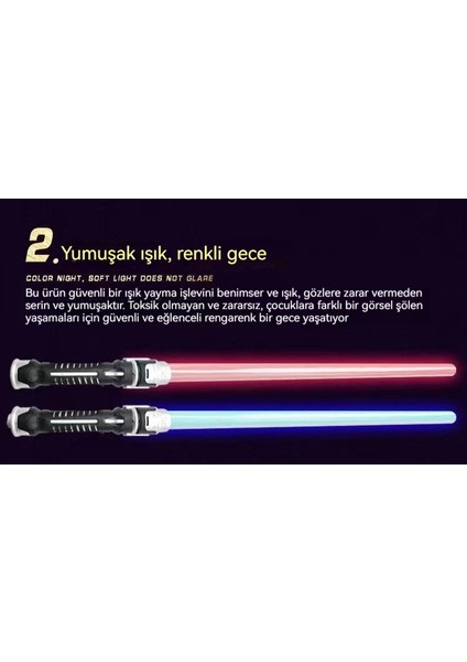 Star Wars Glow Teleskopik Oyuncak Parıltılı Çubuk (Yurt Dışından)