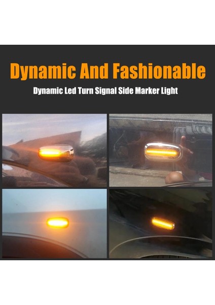 2 Adet Araba Yan Sinyal Lambası LED Dönüş Sinyali Gösterge Lambası Opel Zafira A 99-05 Astra G 98-09 (Yurt Dışından)