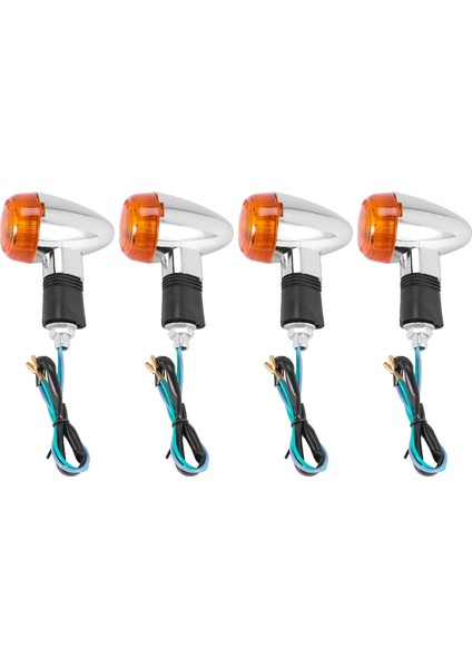 Yamaha Suzuki Için 4pc Motosiklet Dönüş Sinyalleri Amber Işıklar LED Göstergesi (Yurt Dışından)