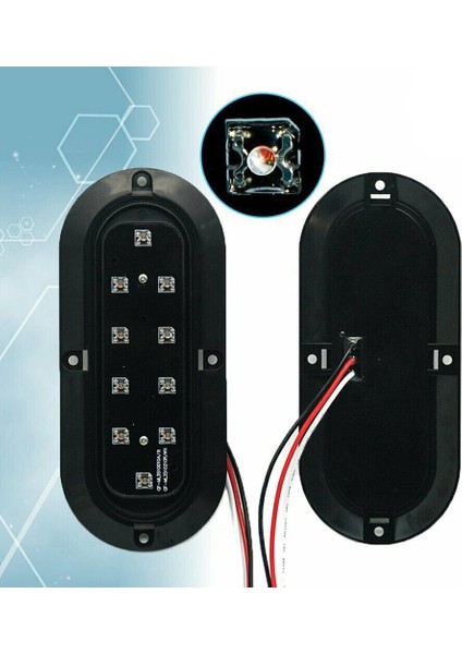 6 Inç LED Set Kenar Işık Kuyruk Işık Dönüş Sinyali Işık Fren Lambası Araba Aksesuarları Gösterildiği Gibi (Yurt Dışından)