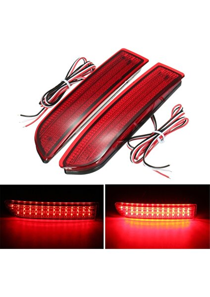 2x Araba LED Kuyruk Işık Park Freni Arka Tampon Reflektör Lambası Toyota Avensis/alphard Mki/rav4 LED Park Lambaları Sis Durdurma Park Işıkları Kırmızı (Yurt Dışından)