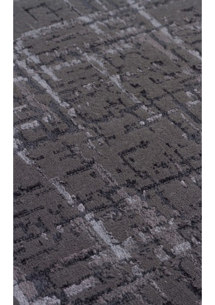 Santa Maria Antrasit Geometrik Polyester Makine Halısı fırsatları