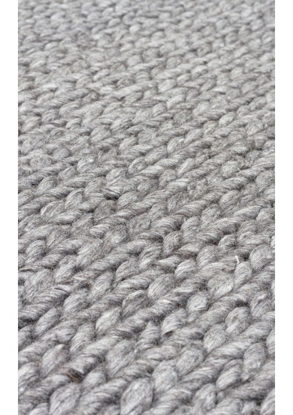 Anif Gri Modern Jüt Halı