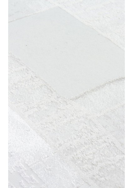 El Cajon Krem Geometrik Polyester Makine Halısı fırsatları