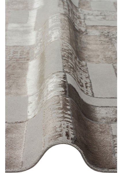 Rialto Gri Geometrik Polyester Makine Halısı modelleri