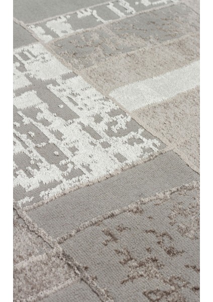 Rialto Gri Geometrik Polyester Makine Halısı fırsatları