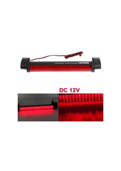Araç Cam Içi Harici Stop Lambası 24 Ledli Üniversal 12 Volt