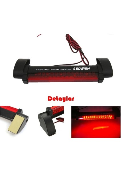 Araç Cam Içi Harici Stop Lambası 32 Ledli Üniversal 12 Volt fırsatları