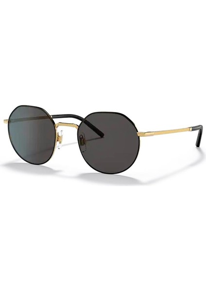 Dolce Gabbana Dg 2286 0287 52 Unisex Gold Yuvarlak Güneş Gözlüğü