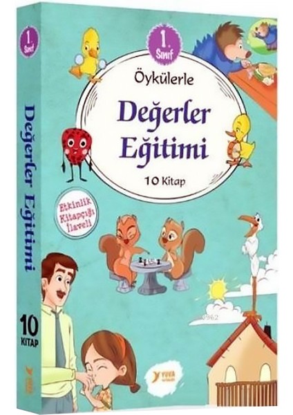 1. Sınıf Öykülerle Değerler Eğitimi Seti 10 Kitap