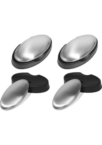 Paslanmaz Çelik Sabun 4 Parça Oval (Yurt Dışından)