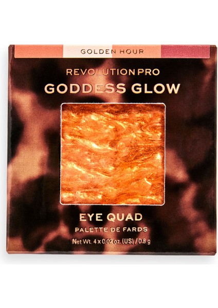 Revolution Pro Goddess Glow Eye Quad Golden Hour Eyeshadow Palette - Göz Farı