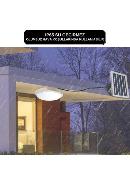 LED Solar Güneş Su Geçirmez Sıva Üstü İç ve Dış Mekan Armatür Dekoratif LED Aydınlatma 40W