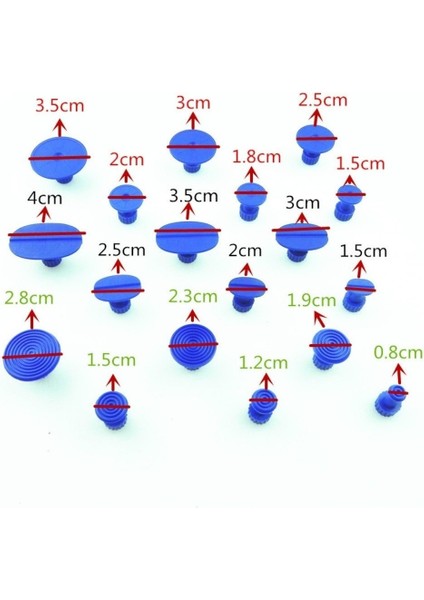 Otomotiv Plastik Vantuz Dolu Çukur Sarkma Kiti (Yurt Dışından)