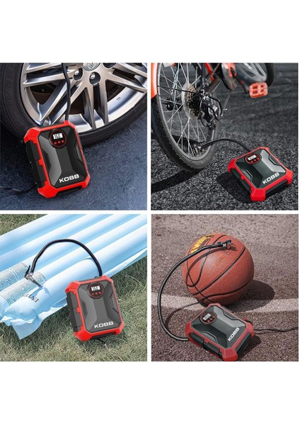 Kobb KB200 12VOLT 150 Psı Ayarlanabilir Dijital Basınç Göstergeli Hava Lastik Şişirme Pompası modelleri
