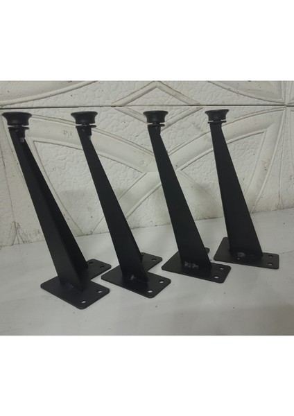 4 Adet Dekoratif Metal Tv Ünitesi-Sehpa-Mobilya Ayağı