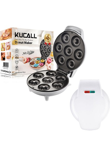 Mini Donut Makinesi Kahvaltı Makinesi Yapışmaz Kaplamalı Kek Yuvarlak Kek Makinesi Hafif Gıda Makinesi (Yurt Dışından)