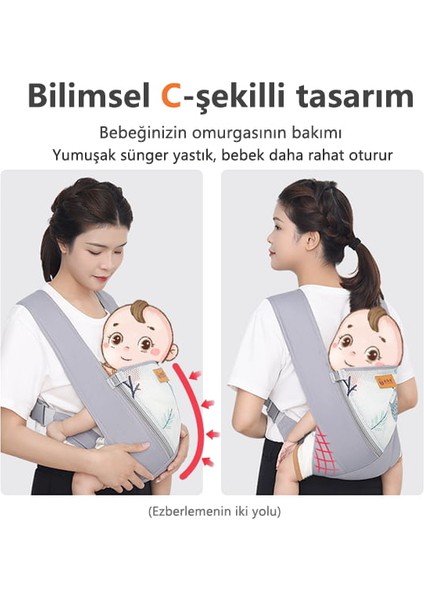Yaz Açık Bebek Bakımı Hafif Nefes Alabilen Net Kayış (Yurt Dışından)