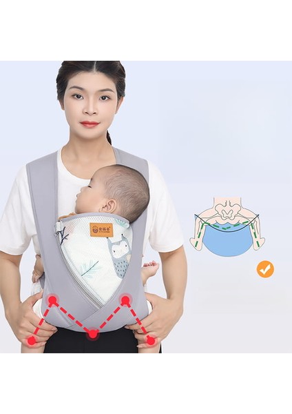 Yaz Açık Bebek Bakımı Hafif Nefes Alabilen Net Kayış (Yurt Dışından)