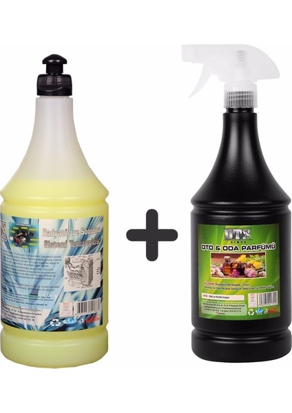 Dtx Kimya Oto Kalorifer ve Petek Temizleme (Solventli) 1 Lt & Oto , Ev ve Ortam Kokusu 500 ml