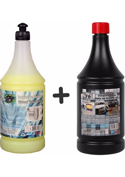 Oto Kalorifer ve Petek Temizleme (Solventli) 1 Lt & Epoksi Yer,zemin Temizleme Deterjanı 1 Lt