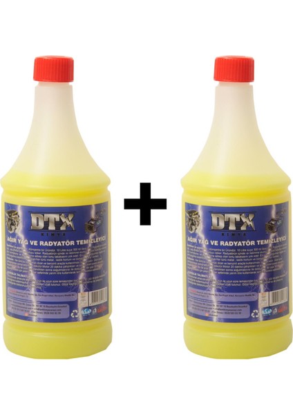 2 Adet Ağır Yağ ve Radyatör Temizleme Sarı ( Kons. 1/10 ) 500 ml
