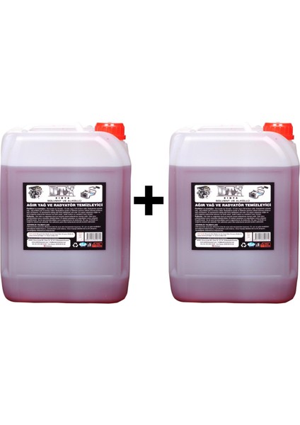 2 Adet Solventli Ağır Yağ ve Radyatör Temizleme Sıvısı 5l