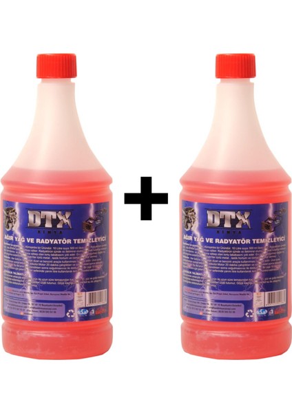 2 Adet Ağır Yağ ve Radyatör Temizleme ( Konsantre ) 1 Lt