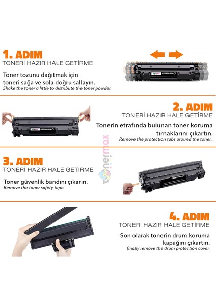 Hp CE285A Muadil Toner 2'li Paket/ P1102 / M1122 / M1212NF / M1132