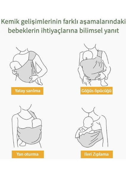 Mdsj Ebeveynlik Emzirme Sırt Havlu Ergonomik Dikey Sarılma Kayışı (Yurt Dışından)