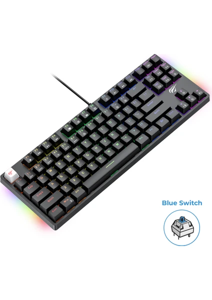 Gamenote KB890L Rgb Mekanik Klavye - Anti Ghosting Blue Switch