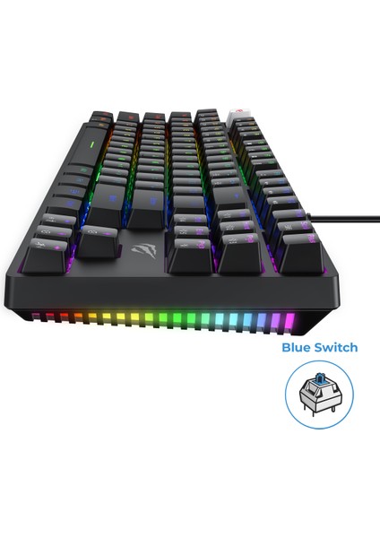 Gamenote KB890L Rgb Mekanik Klavye - Anti Ghosting Blue Switch