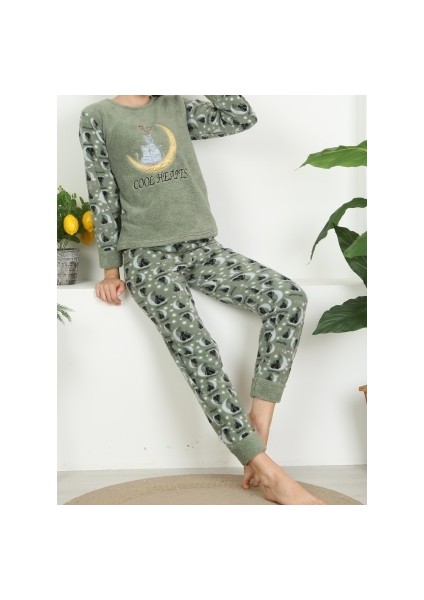 Kışlık Kız Çocuk Peluş Pijama Takım modelleri