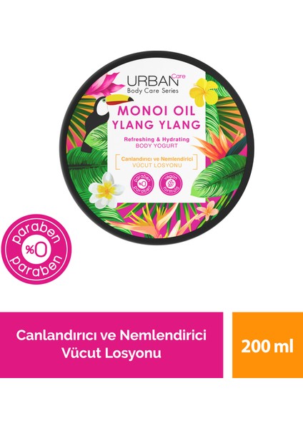 Monoi Oil & Ylang Ylang Canlandırıcı Vücut Losyonu 200 ml - vegan
