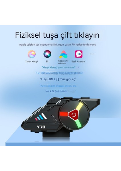 Y70 Bluetooth Kask Kulaklı (Yurt Dışından)
