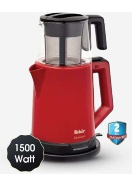 Chaiwan 1,8 Litre Kırmızı Cam Demlikli Elektrikli Çay Makinesi – Hızlı Demleme ve Enerji Tasarrufu modelleri