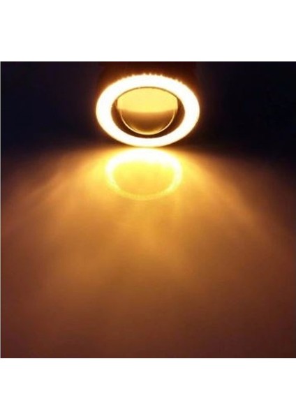 Universal Angel Mercekli LED Angel Turuncu Renk Sis Farı, 76MM indirimleri