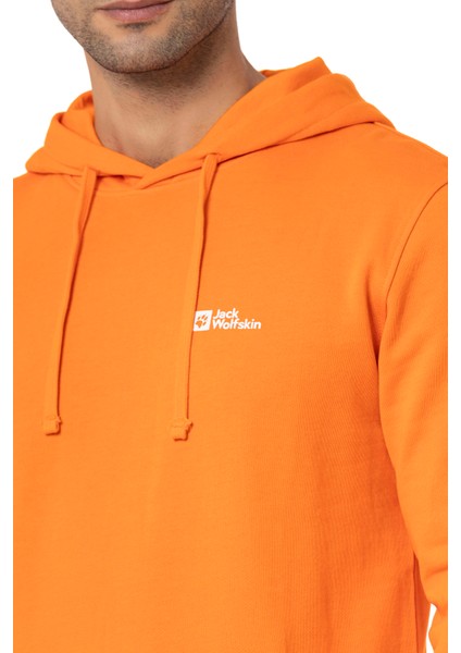 Jack Wolfskin Tommy Hoody Turuncu Erkek Kapüşonlu Sweatshirt 1000003TR