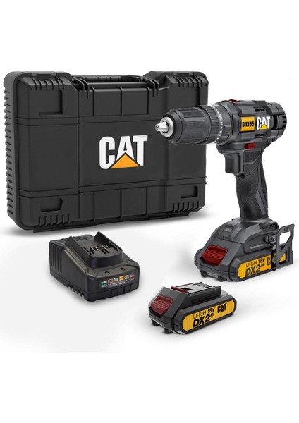 DX155.1 18VOLT/2.0AH Li-Ion Çift Akülü Profesyonel Şarjlı Darbeli Matkap
