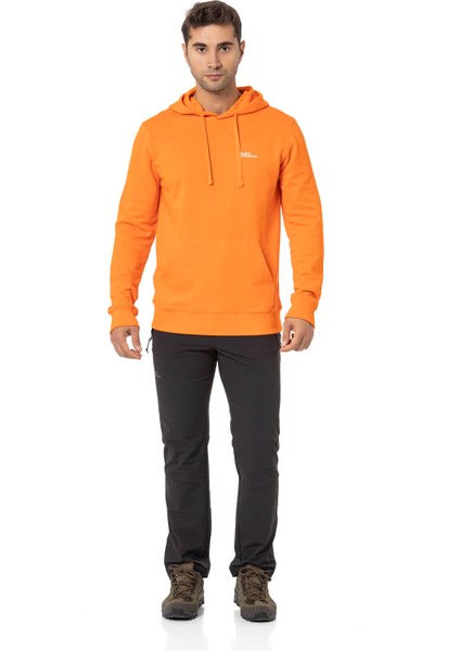 Jack Wolfskin Tommy Hoody Turuncu Erkek Kapüşonlu Sweatshirt 1000003TR