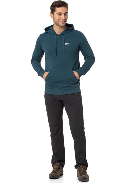 Jack Wolfskin Tommy Hoody Turuncu Erkek Kapüşonlu Sweatshirt 1000003TR