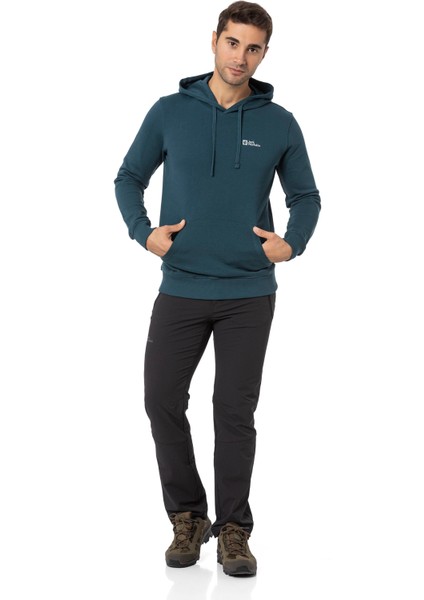 Jack Wolfskin Tommy Hoody Turuncu Erkek Kapüşonlu Sweatshirt 1000003TR