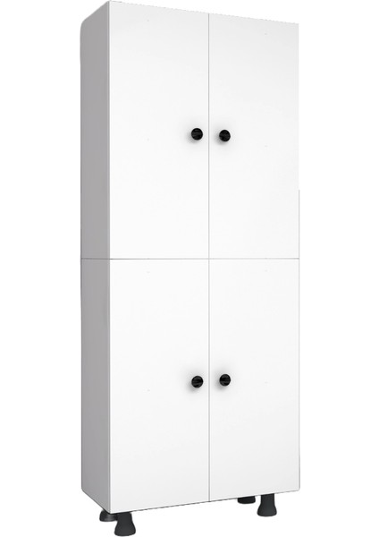 Mdf 4 Kapaklı Çok Amaçlı Mutfak/ Banyo/ Kiler Dolabı