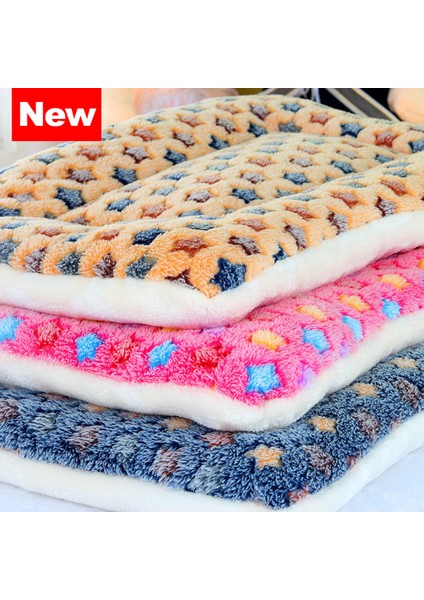 Sarı S 50X32CM Köpek Yatağı Evcil Hayvan Yastığı Battaniye Yumuşak Polar Kedi Yastık Köpek Chihuahua Kanepe Mat Pad Küçük Büyük Köpekler Için (Yurt Dışından)