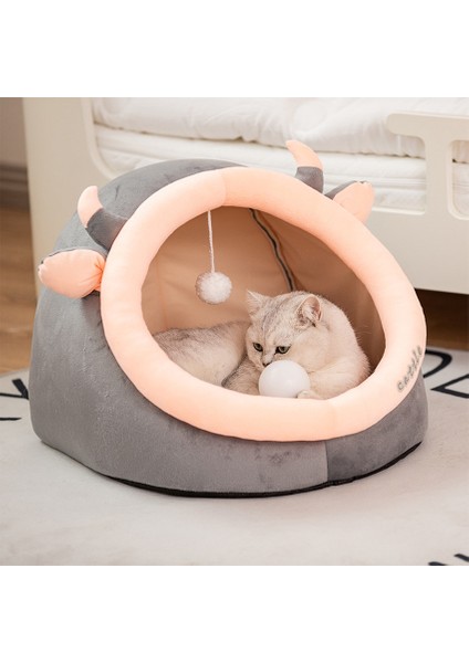 Mavi M - 6kg Için Yıkanabilir Kedi Yatağı Sıcak Evcil Hayvan Sepeti Yumuşak Ev Mağara Yavrusu Yastık Yuva Kedi Evi Çadır Küçük Köpek Mat Çanta Kediler Uyku Tulumu Mağara (Yurt Dışından) fırsatları