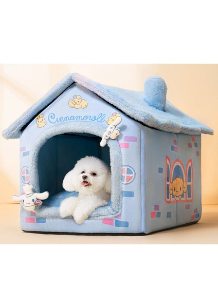 Bir 39X32X34 cm Köpek Evi Pet Kedi Yatak Kış Köpek Villa Uyku Kulübesi Çıkarılabilir Yuva Sıcak Kapalı Mağara Kanepe Evcil Hayvan Malzemeleri (Yurt Dışından)