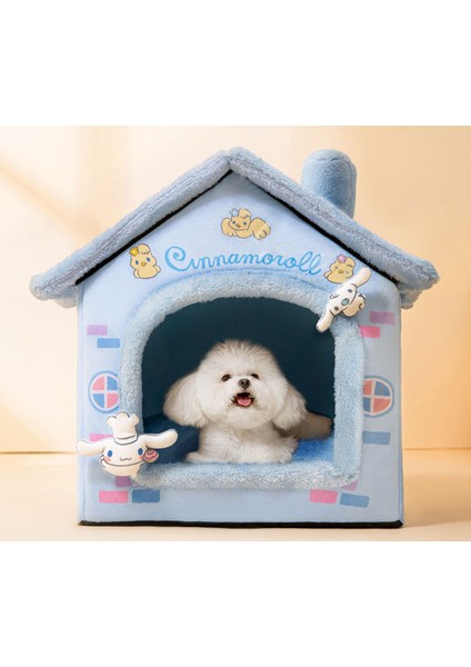 Bir 39X32X34 cm Köpek Evi Pet Kedi Yatak Kış Köpek Villa Uyku Kulübesi Çıkarılabilir Yuva Sıcak Kapalı Mağara Kanepe Evcil Hayvan Malzemeleri (Yurt Dışından)