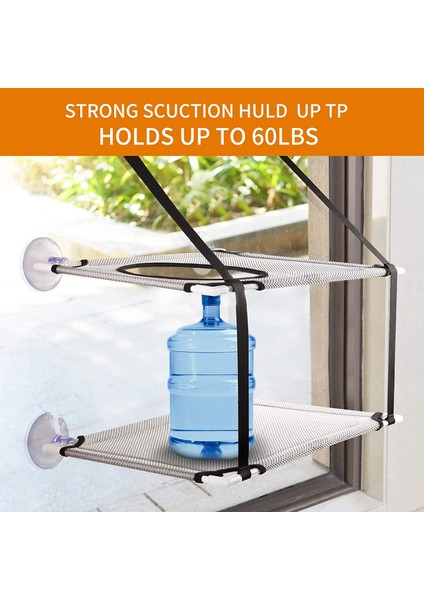 Çift Katmanlar Siyah 51X31CM Kedi Yatağı Asılı Pencere Çift Katmanlı Evcil Hayvan Hamak Güneşli Pencere Koltuğu Yavru Yuva Kediler Için Dayanıklı Yatak Rulman 25 kg Kedi Aksesuarları (Yurt Dışından) fırsatları