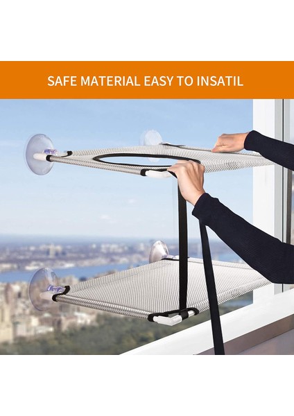 Çift Katmanlar Siyah 51X31CM Kedi Yatağı Asılı Pencere Çift Katmanlı Evcil Hayvan Hamak Güneşli Pencere Koltuğu Yavru Yuva Kediler Için Dayanıklı Yatak Rulman 25 kg Kedi Aksesuarları (Yurt Dışından) indirimleri